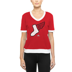 Chicago White Sox New Era Women's 2025 City Connect Rhinestone V-Neck T-Shirt - MLB T-shirts