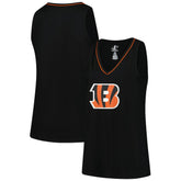 Cincinnati Bengals Logo Athletic Women's Plus Size Stellar Win V-Neck Tank Top | NFL Near me