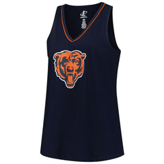 Chicago Bears Logo Athletic Women's Plus Size Stellar Win V-Neck Tank Top | NFL Sale