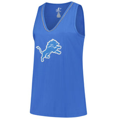 Detroit Lions Logo Athletic Women's Plus Size Stellar Win V-Neck Tank Top | NFL Hot