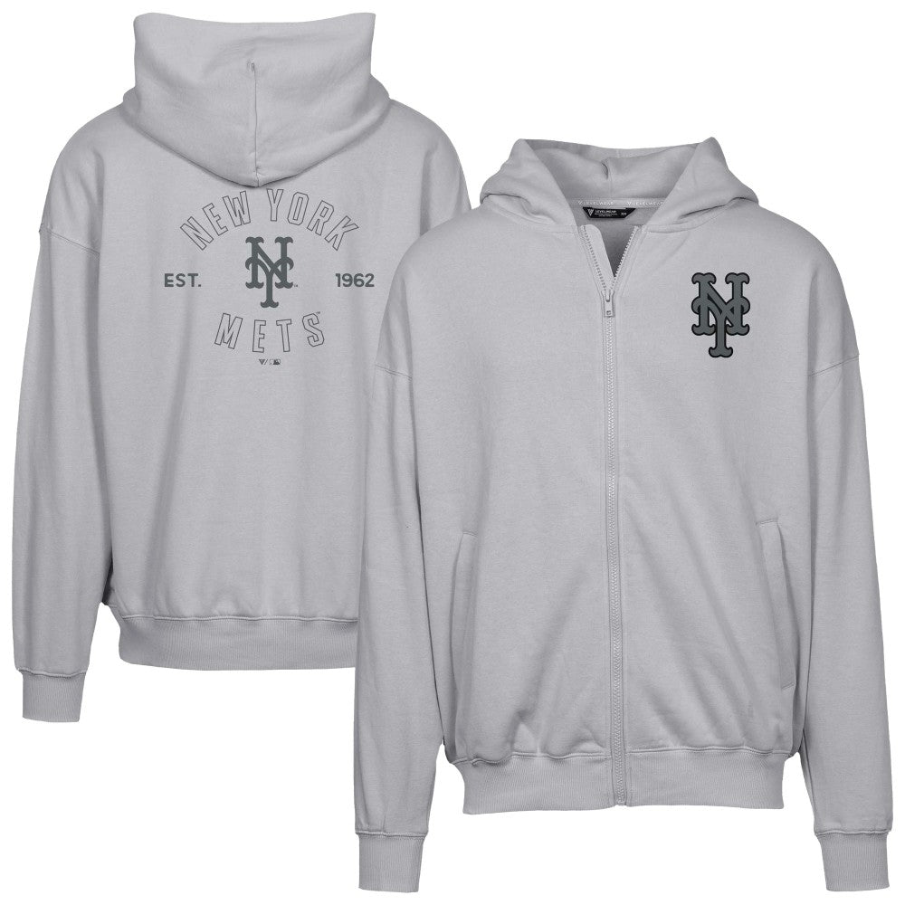 New York Mets Levelwear Uphill Abyssal Full-Zip Hoodie - MLB Hoodies