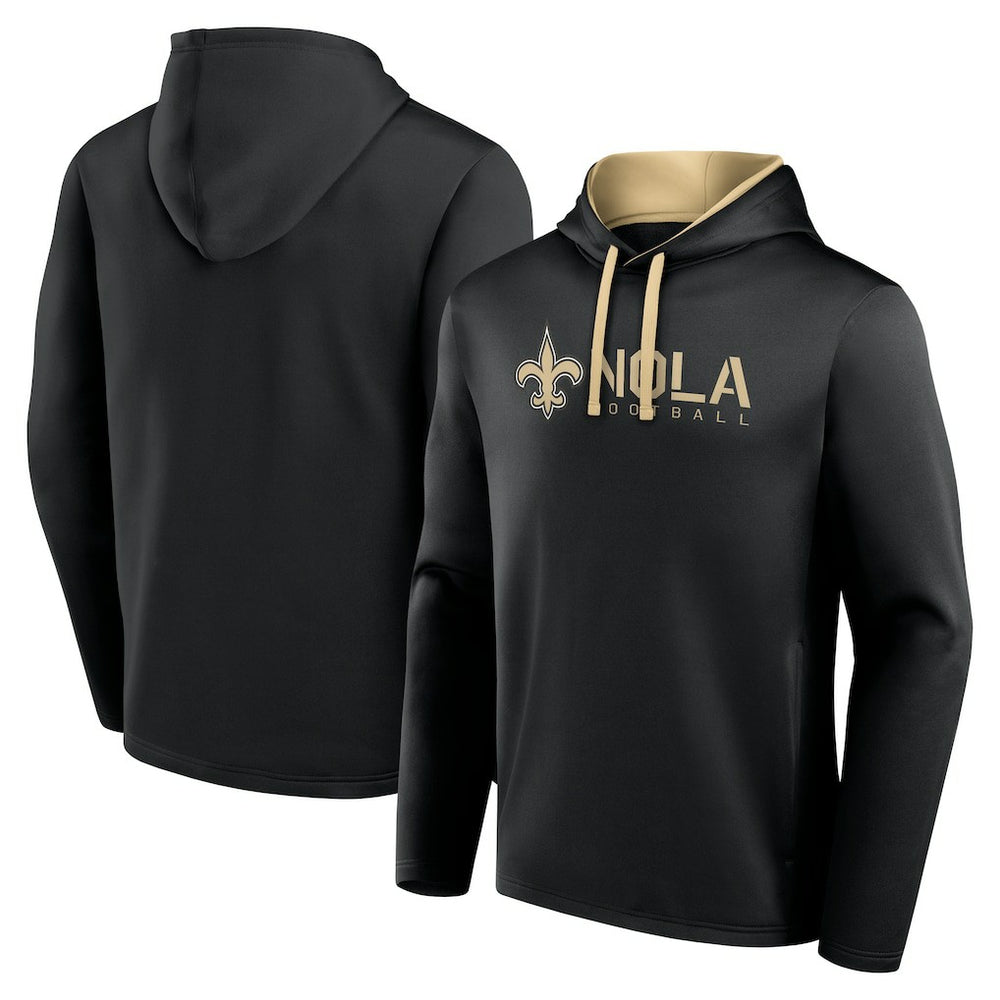 New Orleans Saints Logo Athletic Head Start Pullover Hoodie | NFL New
