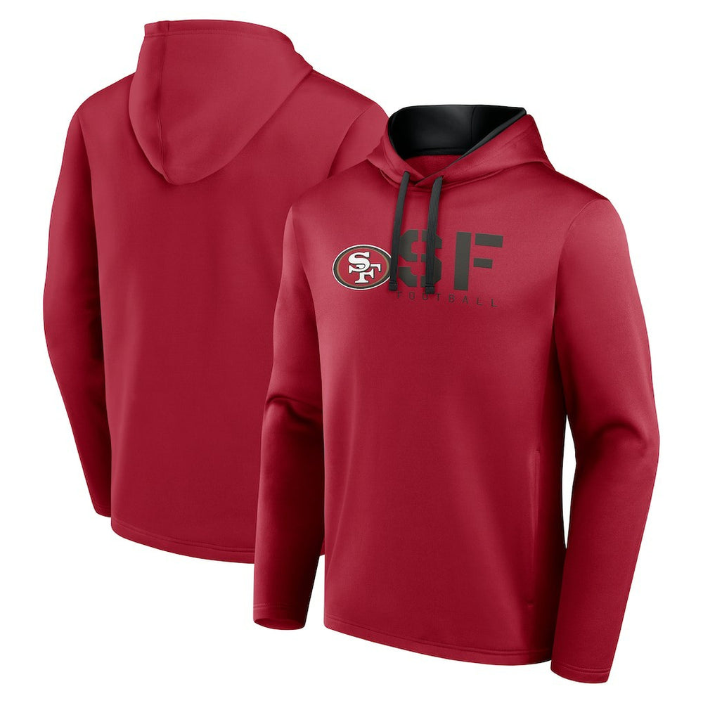 San Francisco 49ers Logo Athletic Head Start Pullover Hoodie | NFL Outlet