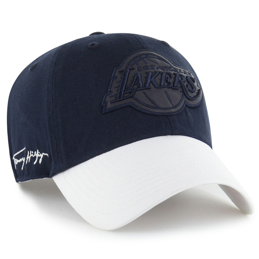 Navy/White Los Angeles Lakers '47 x Tommy Hilfiger Courtside Cleanup Adjustable Hat | NBA