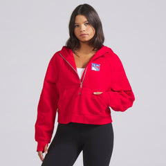 New York Rangers lululemon Women's Scuba Oversized Half-Zip Hoodie - NHL Hoodies