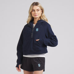 Seattle Kraken lululemon Women's Scuba Oversized Half-Zip Hoodie - NHL Hoodies