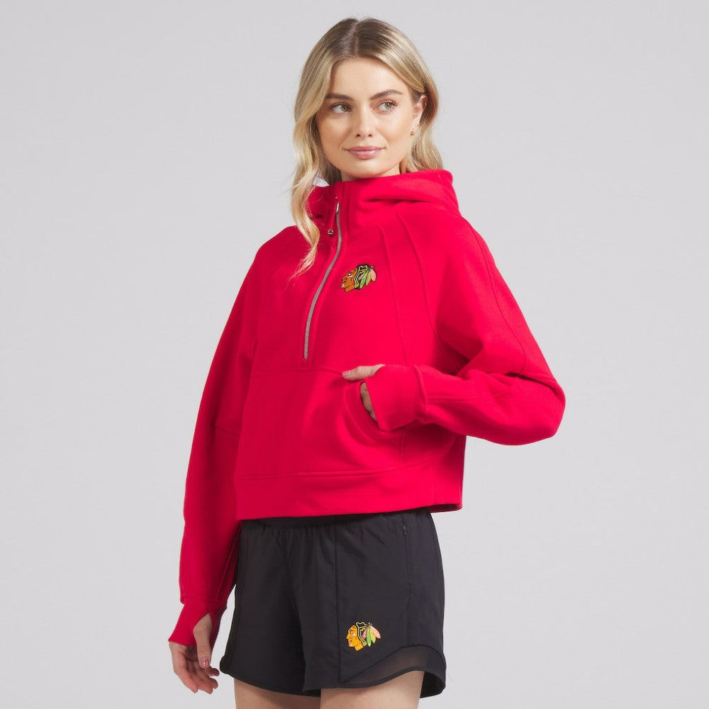 Chicago Blackhawks lululemon Women's Scuba Oversized Half-Zip Hoodie - NHL Hoodies
