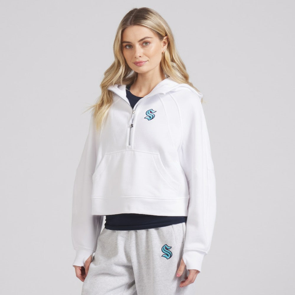 Seattle Kraken lululemon Women's Scuba Oversized Half-Zip Hoodie - NHL Hoodies