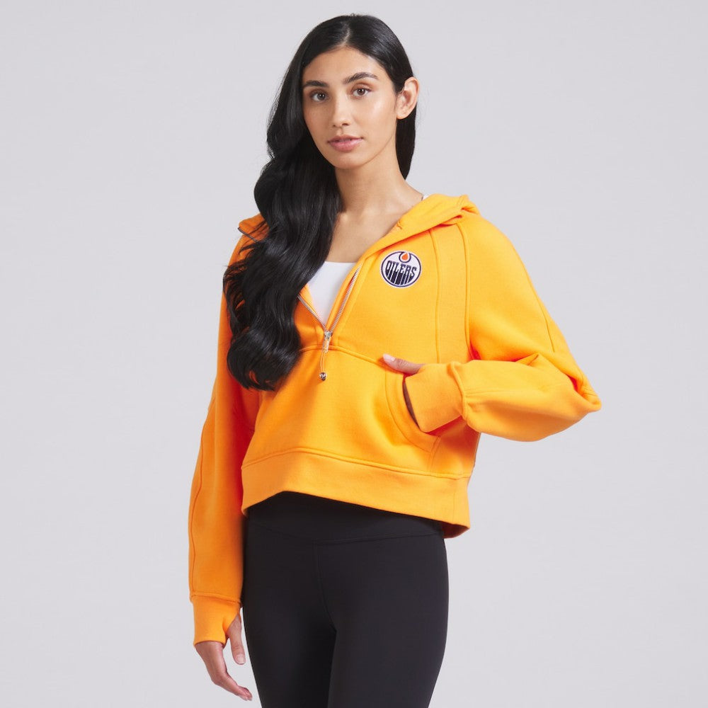 Edmonton Oilers lululemon Women's Scuba Oversized Half-Zip Hoodie - NHL Hoodies