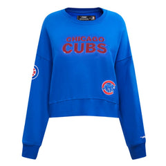 Chicago Cubs Pro Standard Women's Game Day Classics Crewneck Pullover Sweatshirt - MLB Pullover