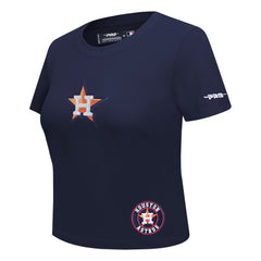 Houston Astros Pro Standard Women's Game Day Classics Baby Doll Cropped T-Shirt - MLB T-shirts