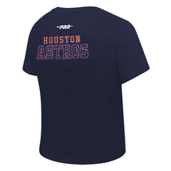 Houston Astros Pro Standard Women's Game Day Classics Baby Doll Cropped T-Shirt - MLB T-shirts