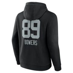 Las Vegas Raiders Brock Bowers Name & Number Team Wordmark Pullover Hoodie | NFL Online