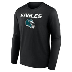 Philadelphia Eagles Saquon Barkley Name & Number Team Wordmark Long Sleeve T-Shirt | NFL Outlet