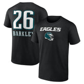 Philadelphia Eagles Saquon Barkley Name & Number Team Wordmark T-Shirt | NFL Discount