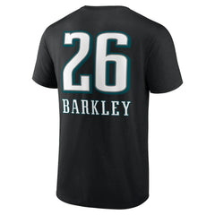 Philadelphia Eagles Saquon Barkley Name & Number Team Wordmark T-Shirt | NFL Discount