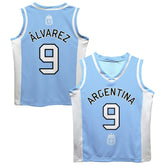 Julián Álvarez Argentina National Team Vive La Fete Mesh Basketball Jersey