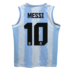 Lionel Messi Argentina National Team Vive La Fete Mesh Basketball Jersey