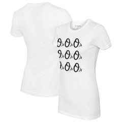 Baltimore Orioles Tiny Turnip Women's Logo Grid T-Shirt - MLB T-shirts