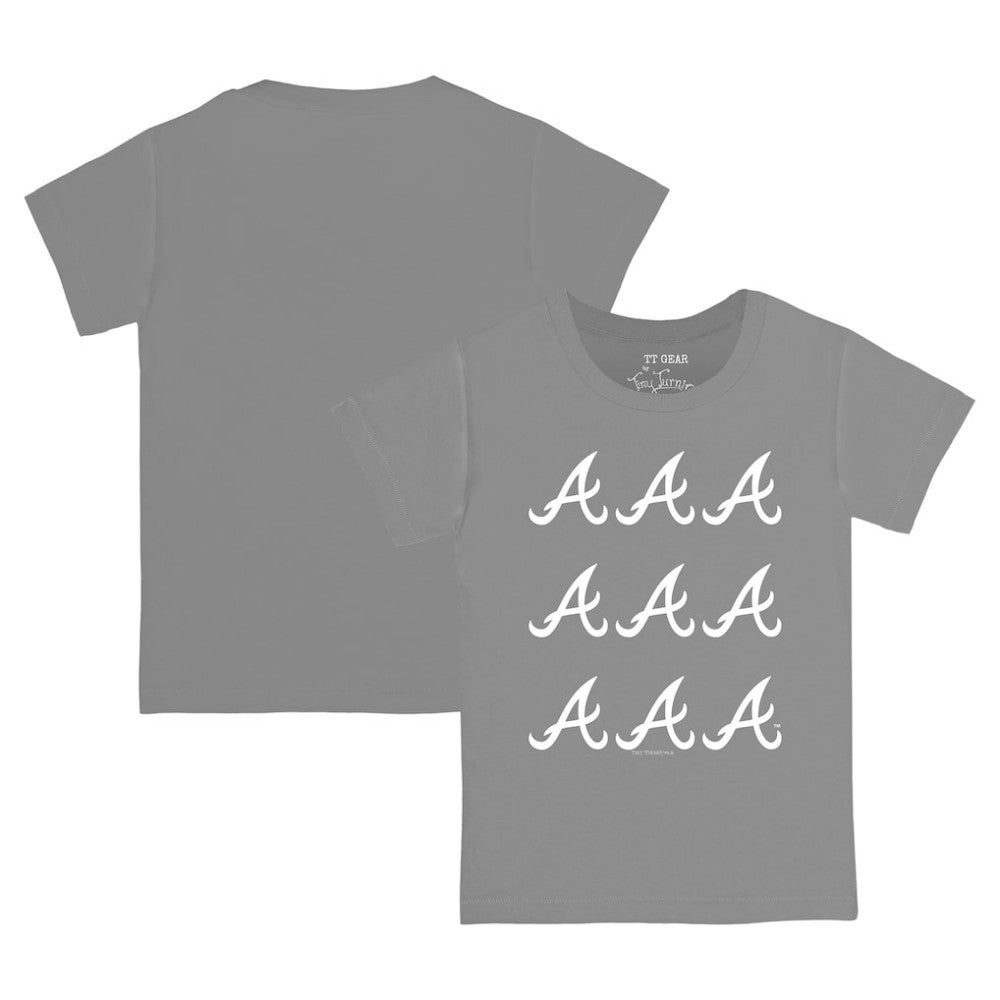 Atlanta Braves Tiny Turnip Youth Logo Grid T-Shirt - MLB T-shirts