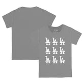 Los Angeles Dodgers Tiny Turnip Youth Logo Grid T-Shirt - MLB T-shirts