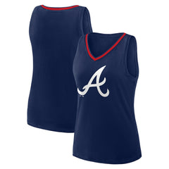 Atlanta Braves Women's Plus Sized Stellar Win V-Neck Tank Top - MLB Tanks