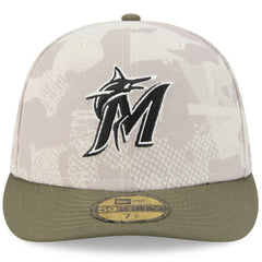 Miami Marlins New Era 2025 Armed Forces Day 59FIFTY Fitted Hat - MLB Hats