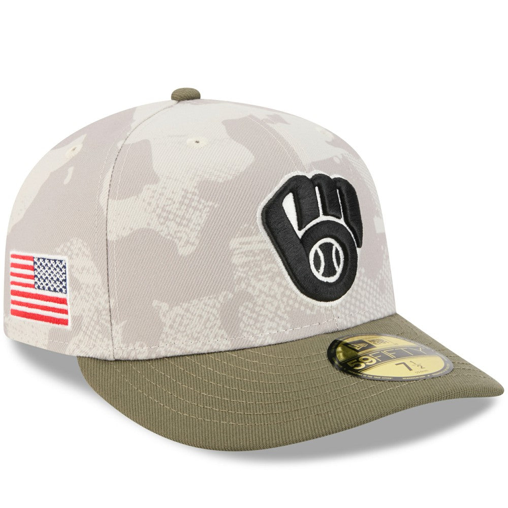 Milwaukee Brewers New Era 2025 Armed Forces Day 59FIFTY Fitted Hat - MLB Hats