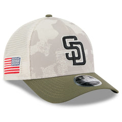 San Diego Padres New Era 2025 Armed Forces Day 9FORTY M-Crown A-Frame Adjustable Hat - MLB Hats
