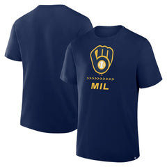 Milwaukee Brewers Fanatics Clubhouse Legacy Side Swipe T-Shirt - MLB T-shirts