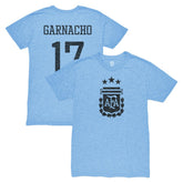 Alejandro Garnacho Argentina National Team 1863FC Player Vintage Tri-Blend T-Shirt