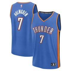 Blue Chet Holmgren Oklahoma City Thunder Fast Break Replica Player Jersey | NBA