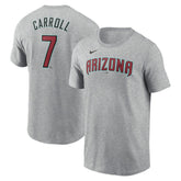 Corbin Carroll Arizona Diamondbacks Nike Fuse Name & Number T-Shirt - MLB T-shirts