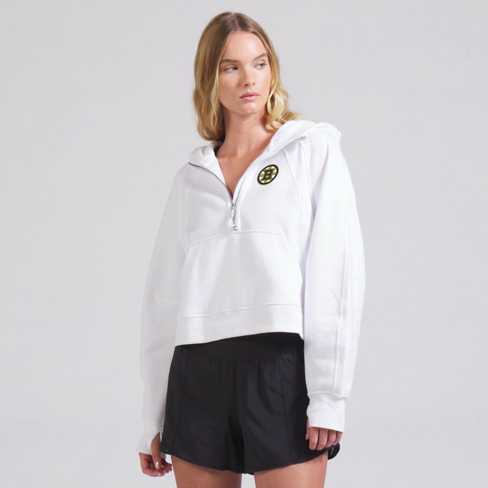 Boston Bruins lululemon Women's Scuba Oversized Half-Zip Hoodie - NHL Hoodies