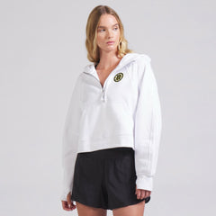 Boston Bruins lululemon Women's Scuba Oversized Half-Zip Hoodie - NHL Hoodies