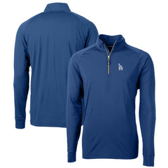 Los Angeles Dodgers Cutter & Buck Big & Tall Adapt Eco Knit Stretch Recycled Quarter-Zip Pullover Top - MLB Pullover