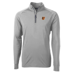 Baltimore Orioles Cutter & Buck Big & Tall Adapt Eco Knit Stretch Recycled Quarter-Zip Pullover Top - MLB Pullover