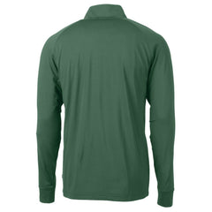 Athletics Cutter & Buck Stomper Adapt Eco Knit Stretch Recycled Quarter-Zip Pullover Top - MLB Pullover