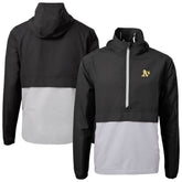 Athletics Cutter & Buck Charter Eco Recycled Half-Zip Anorak Jacket - MLB Jackets