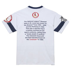 St. Louis Cardinals Mitchell & Ness Cooperstown Collection Team Origins Premium T-Shirt - MLB T-shirts