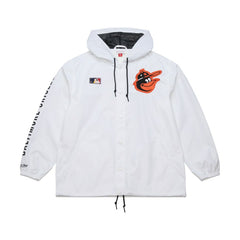 Baltimore Orioles Mitchell & Ness Vintage Full-Snap Hooded Coaches Jacket - MLB Jackets