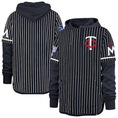 Minnesota Twins '47 Pinstripe Double Header Pullover Hoodie - MLB Hoodies