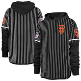 San Francisco Giants '47 Pinstripe Double Header Pullover Hoodie - MLB Hoodies