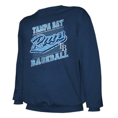 Tampa Bay Rays Stitches Lightweight Crew Sweatshirt - MLB Sweatshirts