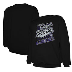 Colorado Rockies Stitches Lightweight Crew Sweatshirt - MLB Sweatshirts
