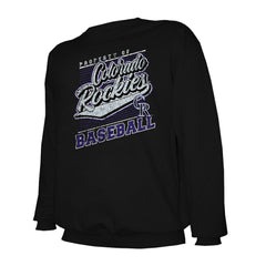 Colorado Rockies Stitches Lightweight Crew Sweatshirt - MLB Sweatshirts