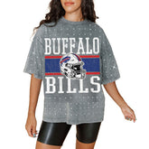 Buffalo Bills Gameday Couture Women's Oversized Mini Rhinestone Classic T-Shirt | NFL Hot
