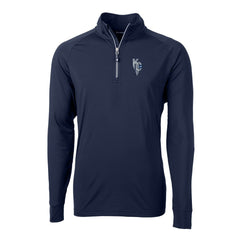 Kansas City Royals Cutter & Buck Adapt Eco Knit Stretch Recycled Quarter-Zip Pullover Top - MLB Pullover