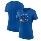 St. Louis Blues Logo Athletic Women's Unrivaled T-Shirt - NHL T-shirts
