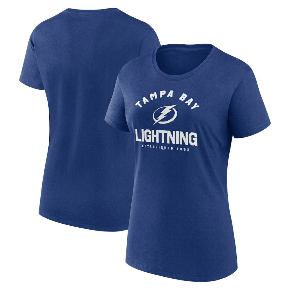 Tampa Bay Lightning Logo Athletic Women's Unrivaled T-Shirt - NHL T-shirts
